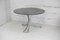 Space Age Table in Polished Steel with Round Smoked Glass Top, France, 1970s 10