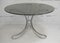 Space Age Table in Polished Steel with Round Smoked Glass Top, France, 1970s 31