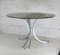 Space Age Table in Polished Steel with Round Smoked Glass Top, France, 1970s 23