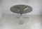 Space Age Table in Polished Steel with Round Smoked Glass Top, France, 1970s 5