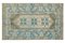 Vintage Turkish Distressed Blue Rug 2