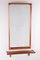 Swedish Teak Wall Mirror with Matching Shelf from Markaryd Sweden, 1950s, Set of 2 1