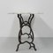 Garden Table with Cast Iron Frame and Marble Top 7