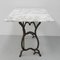 Garden Table with Cast Iron Frame and Marble Top, Image 2