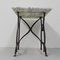 Garden Table with Cast Iron Frame and Marble Top 17