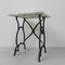 Garden Table with Cast Iron Frame and Marble Top 18