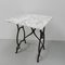 Garden Table with Cast Iron Frame and Marble Top 12