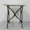 Garden Table with Cast Iron Frame and Marble Top 11