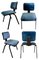 Edys Chairs by Ettore Sottsass & Hans von Klier for Olivetti Synthesis, Set of 4 1