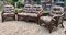 Vintage Bamboo Sofa and Chairs, Set of 3 2