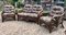 Vintage Bamboo Sofa and Chairs, Set of 3, Image 2