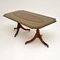 Antique Regency Style Wood & Leather Coffee Table, Image 8