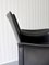 Italian Black Leather Korium Armchair by Tito Agnoli for Matteo Grassi 3