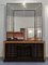 Aparador o mueble bar italiano Mid-Century con espejo de Luigi Brusotti, años 40, Imagen 1