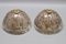 Ice Glass and Brass Flush Mounts, Germany, 1970s, Set of 2, Image 1