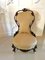 Victorian Carved Walnut Ladies Chair 2