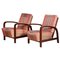 Art Deco Oak Armchairs, 1930s, Set of 2, Image 1