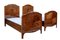 Early 20th Century Inlaid Birch Single Beds, Set of 2 7