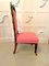 Chaise Victorienne Antique en Noyer Sculpté 9