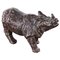 Antique Miniature Bronze Rhino, Image 1