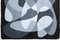 Peinture Curvy Flow, Formes et Couches Noir et Blanc, Papier, 2021 4