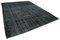 Black Overdyed Large Area Rug, Image 2