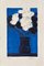 Anémonas azules y blancas de Bernard Cathelin, 1995, Imagen 1