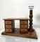 Vintage Wooden Lamp with Mini-Desk, 1970s, Image 8