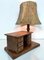 Vintage Wooden Lamp with Mini-Desk, 1970s 5