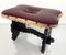 Spanish Renaissance Red Faux-Leather Footstool 3