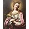 Pintura religiosa, Santa Catalina, década de 1600, óleo sobre lienzo, Imagen 2
