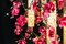 Großer Runder Flower Power Kronleuchter in Fuchsia mit 24 Karat Goldpfeifen von Vgnewtrend, Italien 8