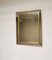 Mid-Century Chromed Metal & Gilded Aluminum Mirror, Italy 1970s 2