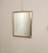 Miroir Mid-Century en Laiton, Italie, 1960s 1