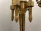 Lámpara de araña Liberty italiana de bronce, años 40, Imagen 8