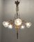 Italian Liberty Bronze Chandelier, 1940s, Image 3