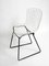 Black and White Wire Chair by Harry Bertoia for Knoll Inc. or Knoll International, 1970s 2
