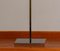 Italienische Minimalistische Italienische Chrom Tisch- oder Schreibtischlampe mit Quadratischem Schirm aus Ziegenleder, 1970er 2