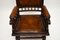 Antique Victorian Leather Rocking Chair 5