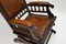 Antique Victorian Leather Rocking Chair, Image 6