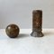 Art Deco Marble Candle Holder and Spherical Paperweight, 1930s, Set of 2, Image 7