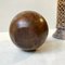 Art Deco Marble Candle Holder and Spherical Paperweight, 1930s, Set of 2 5