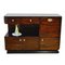 Art Deco Bar Cabinet in Macassar Veneer 1