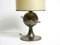 Large Space Age Italian Metal Table Lamp with Fiberglass Shade, 1960s 11