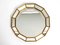 Specchio da parete placcato in oro a 12 lati, Italia, anni '60, Immagine 1