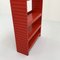 Rotes Sergesto Bücherregal von Sergio Mazza für Artemide, 1970er 5