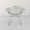 Chaise d'Appoint Diamond Chromée par Harry Bertoia pour Knoll Inc. / Knoll International, 1990s 1