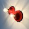 Red Teti Wall Lamp by Vico Magistretti for Artemide, 1960s, Image 2