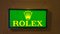 Panneau Publicitaire Lumineux Rolex en Acrylglas et Bois 3