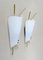 Wall Lights in Acrylic Glass & Brass, 1950s, Set of 2 2